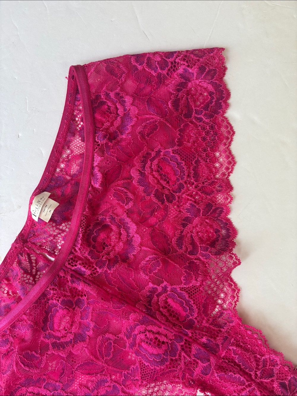 Vintage Y2K Pink Camisole Panty Set Lace Modal Barbie Sexy Milkmaid Babydoll XL - Picture 12 of 17